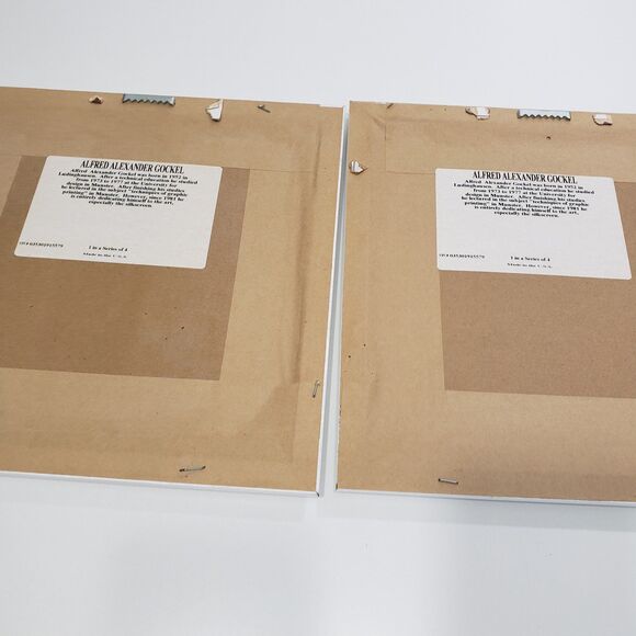 Alfred Alexander Gockel Framed Art - Framed and Matted Floral Prints, Set of 2 - Picture 5 of 7